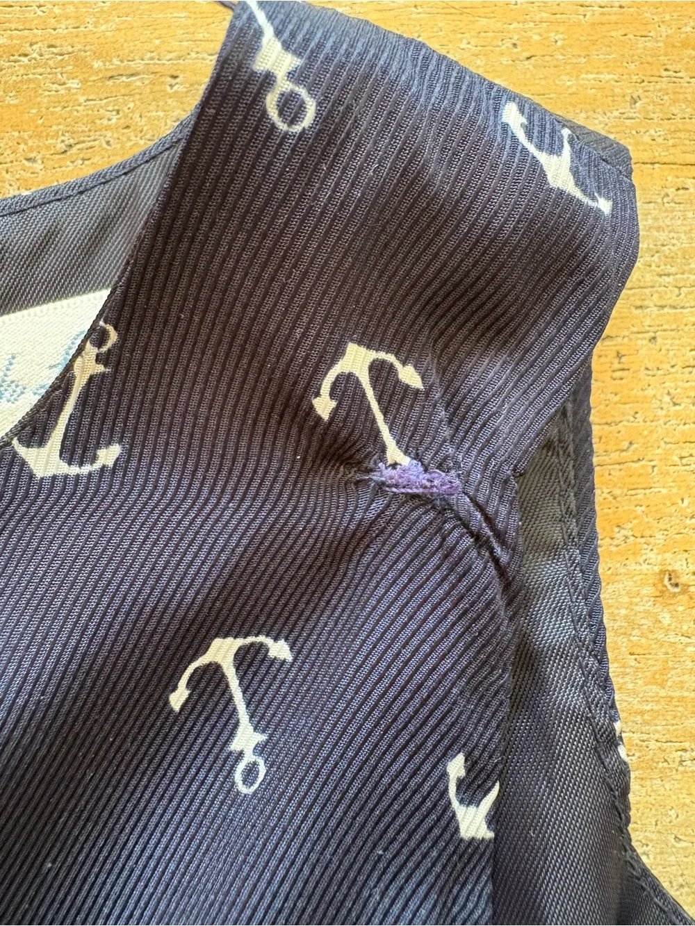 Ralph Lauren Baby Girl Navy Blue Anchor Dress Nautical Sleeveless 9M